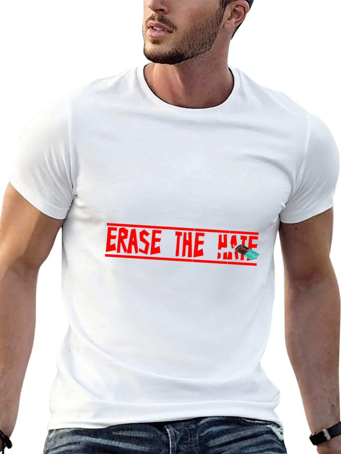Erase the Hate Graphic Tee - Black