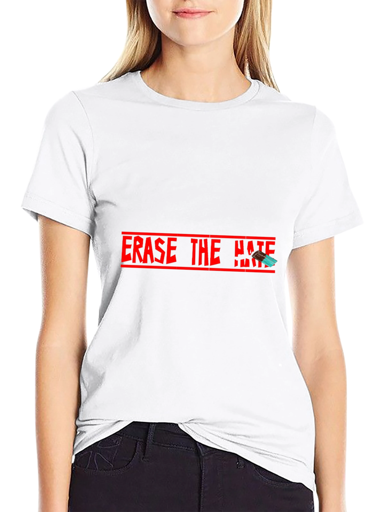 Erase the Hate Graphic Tee - Black