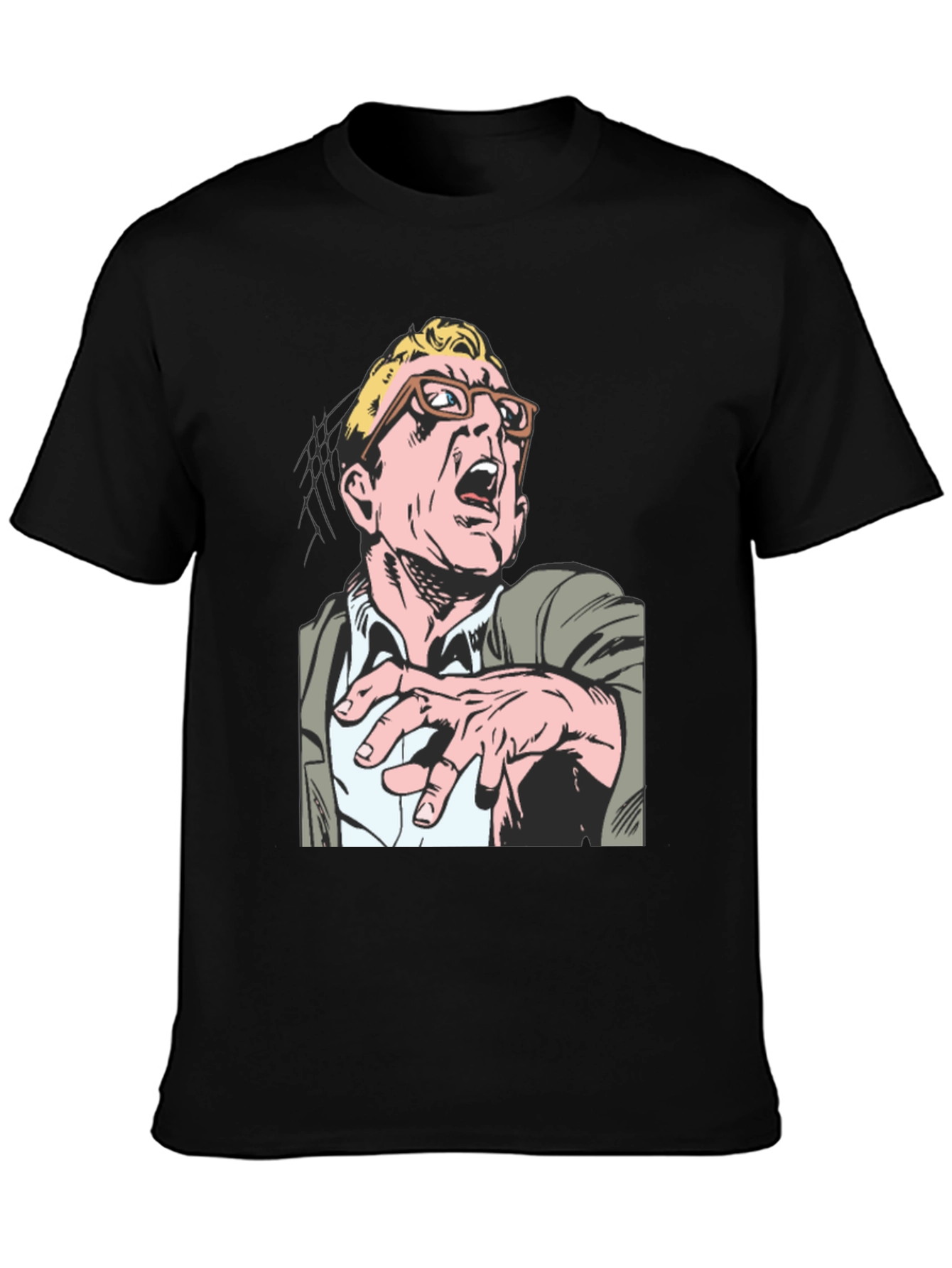 Comic Book Character Tee - Black T-Shirt