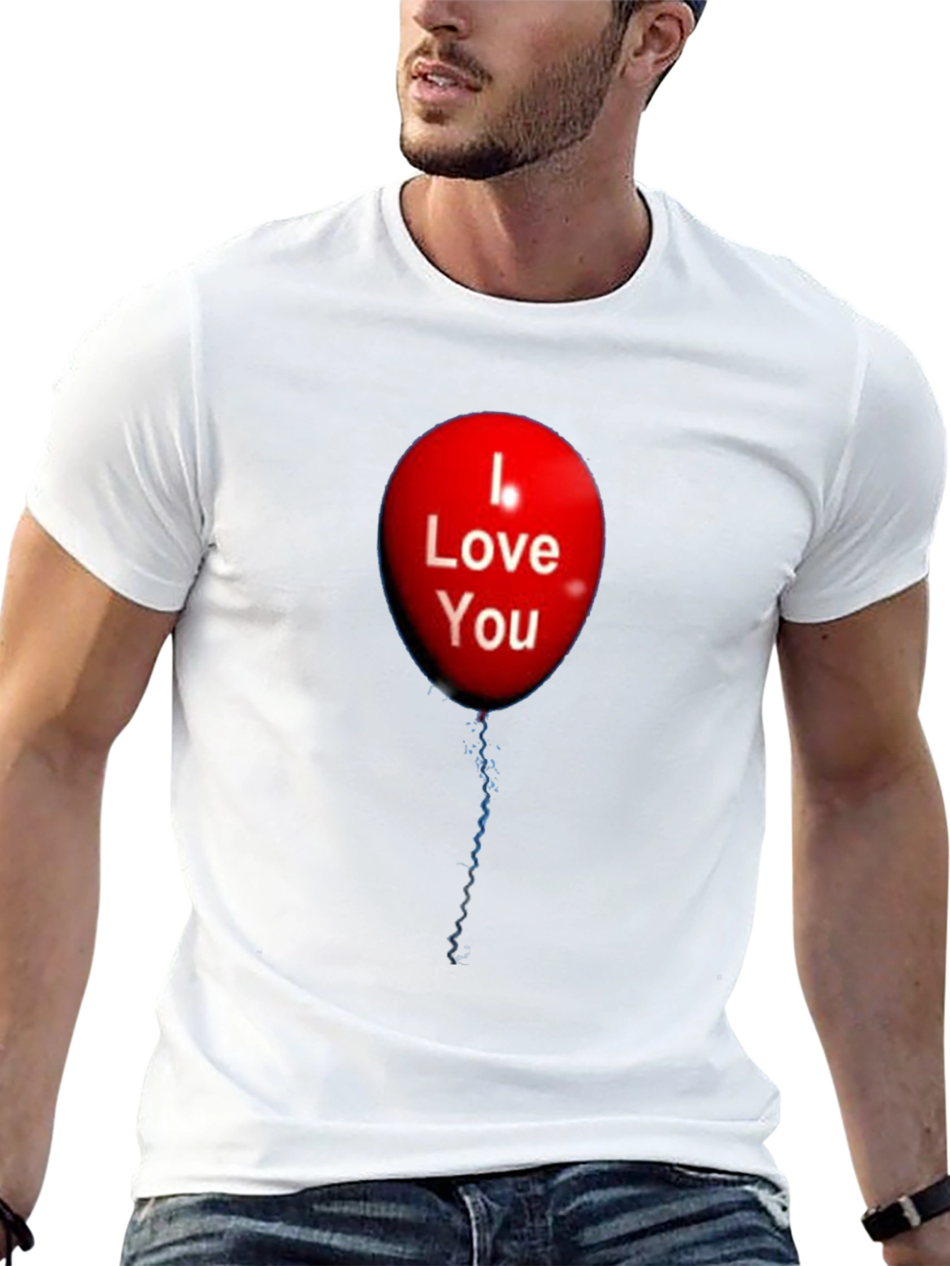 I Love You Balloon Graphic T-Shirt