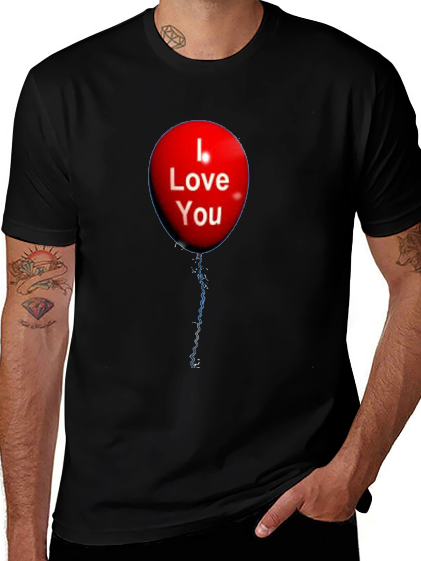I Love You Balloon Graphic T-Shirt