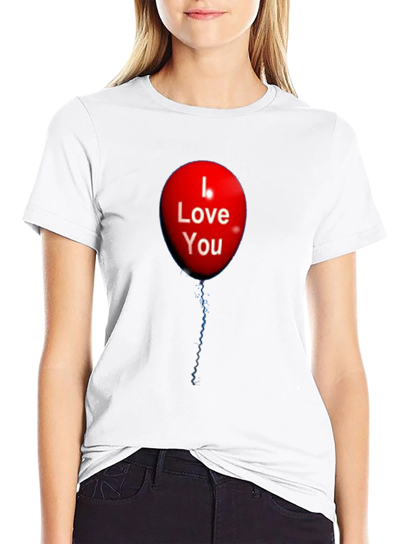 I Love You Balloon Graphic T-Shirt