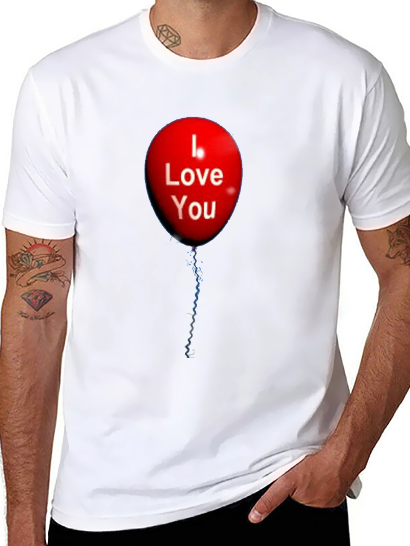 I Love You Balloon Graphic T-Shirt
