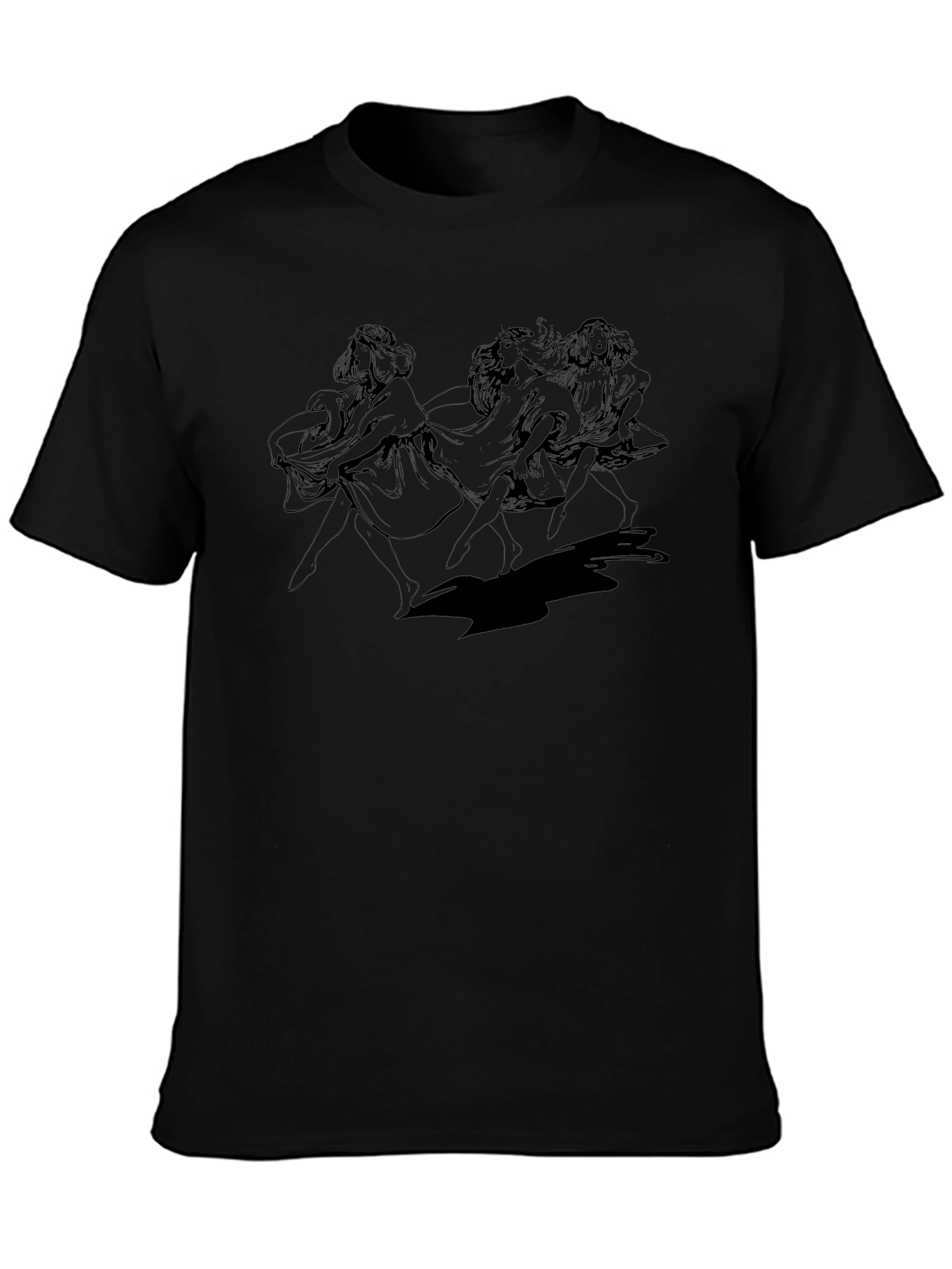 Dancing Women Graphic Tee - Classic Style