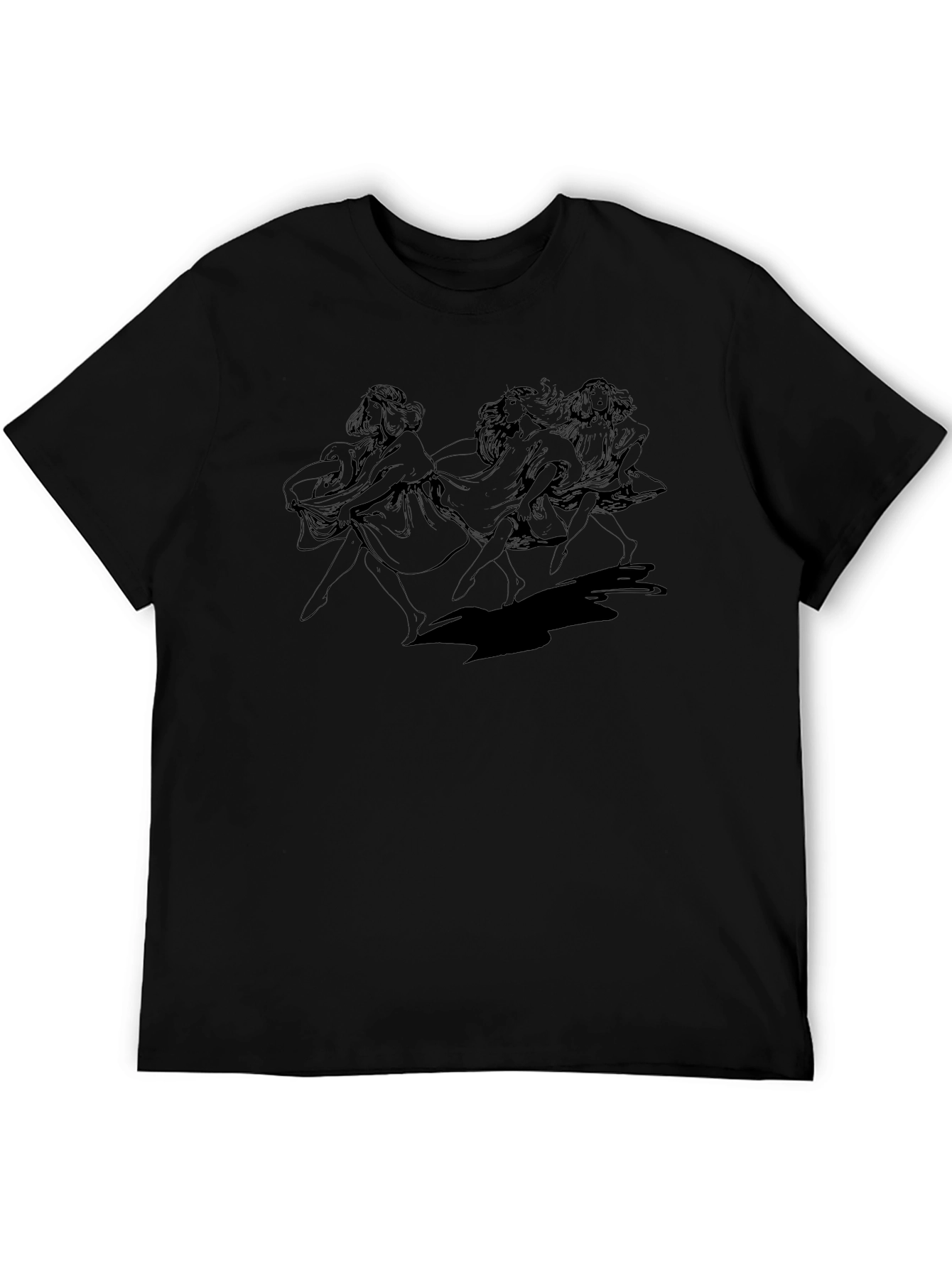 Dancing Women Graphic Tee - Classic Style