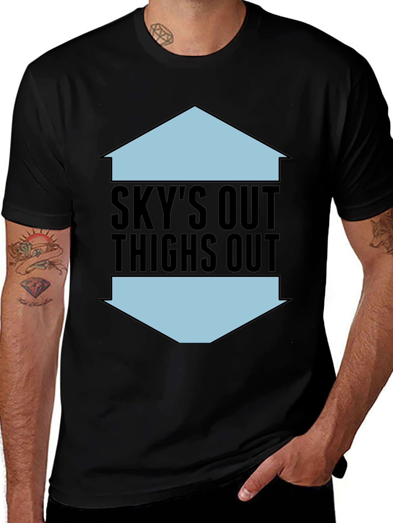 Skys Out Thighs Out Graphic Tee