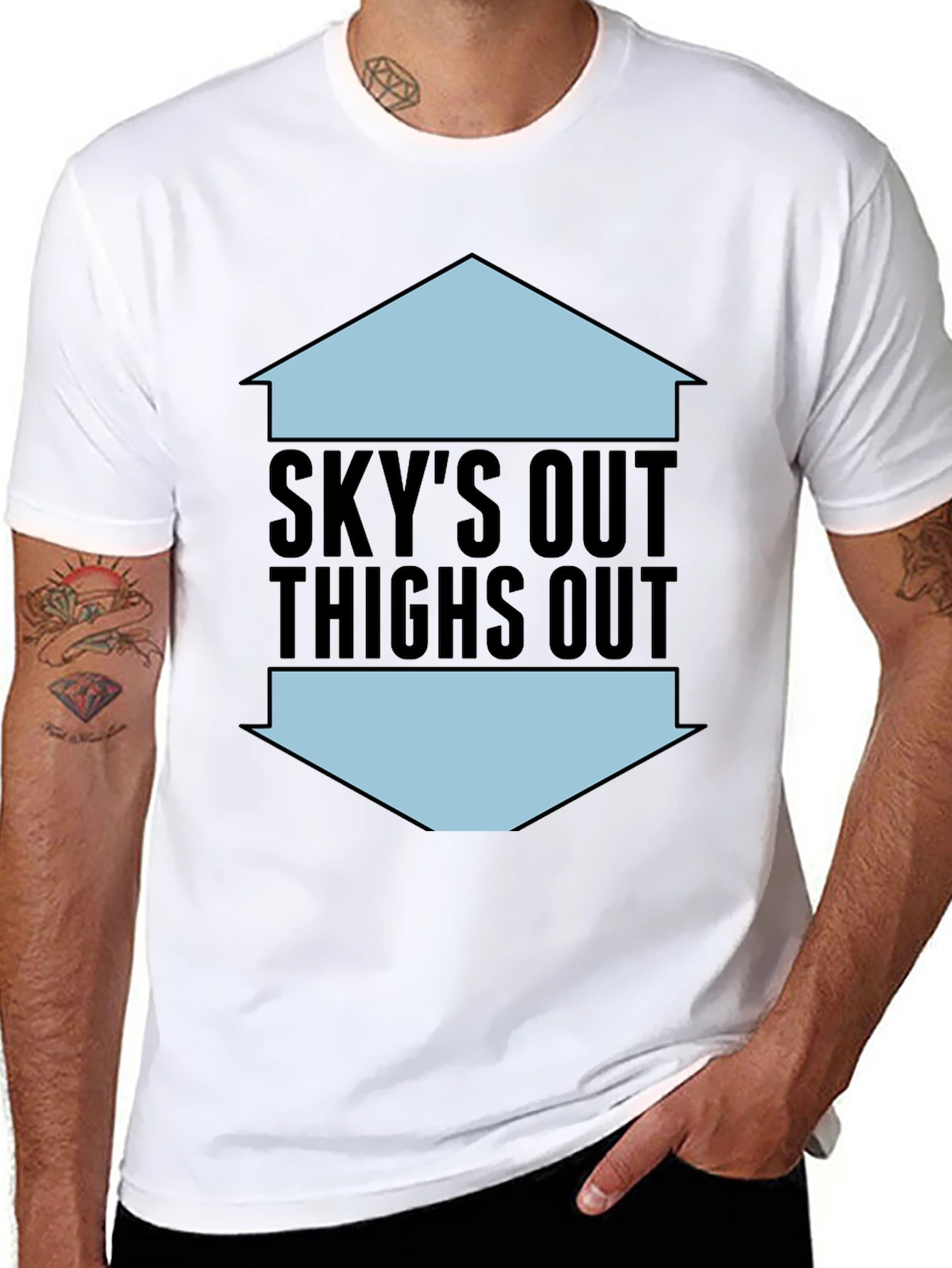 Skys Out Thighs Out Graphic Tee