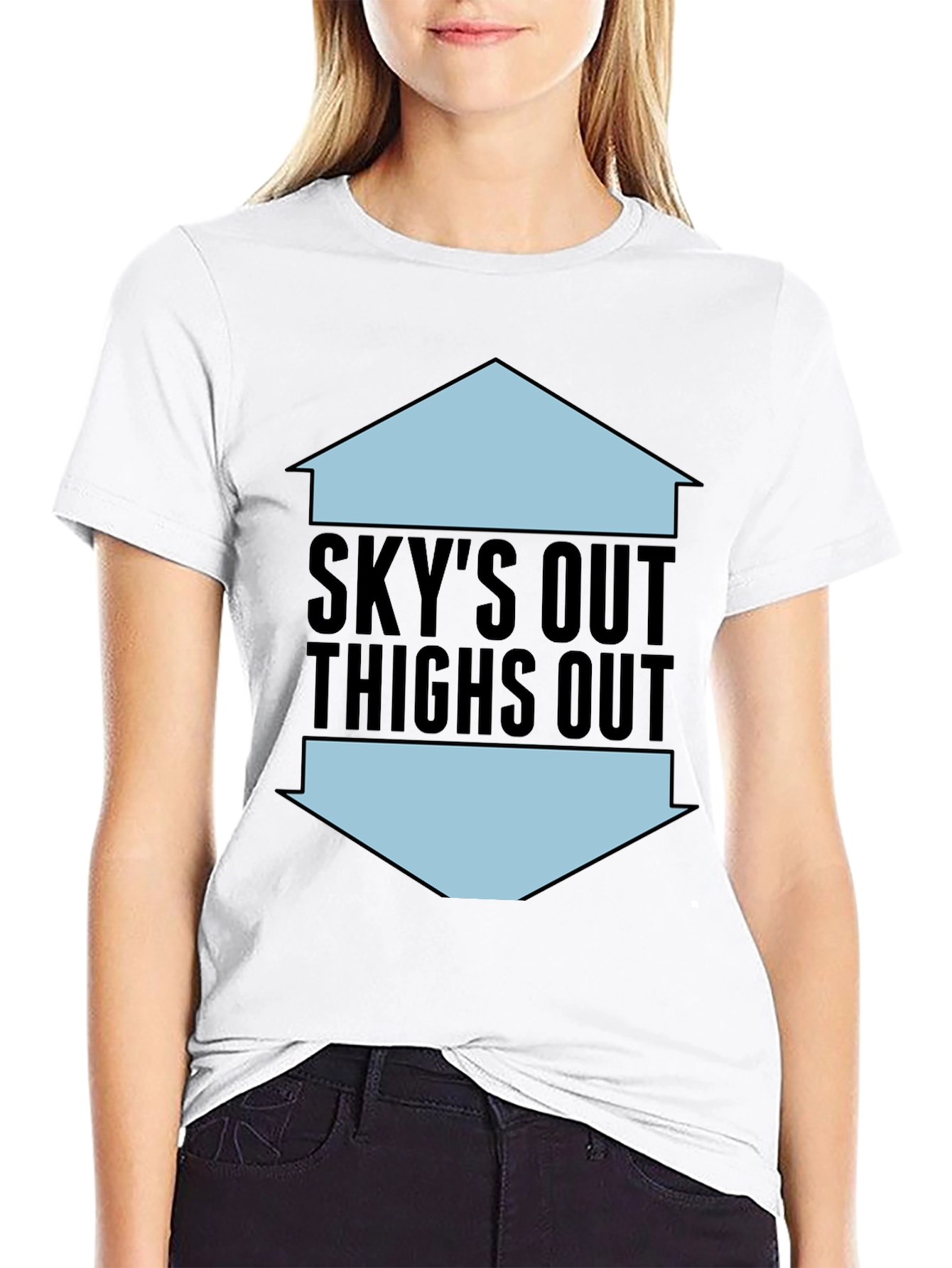 Skys Out Thighs Out Graphic Tee