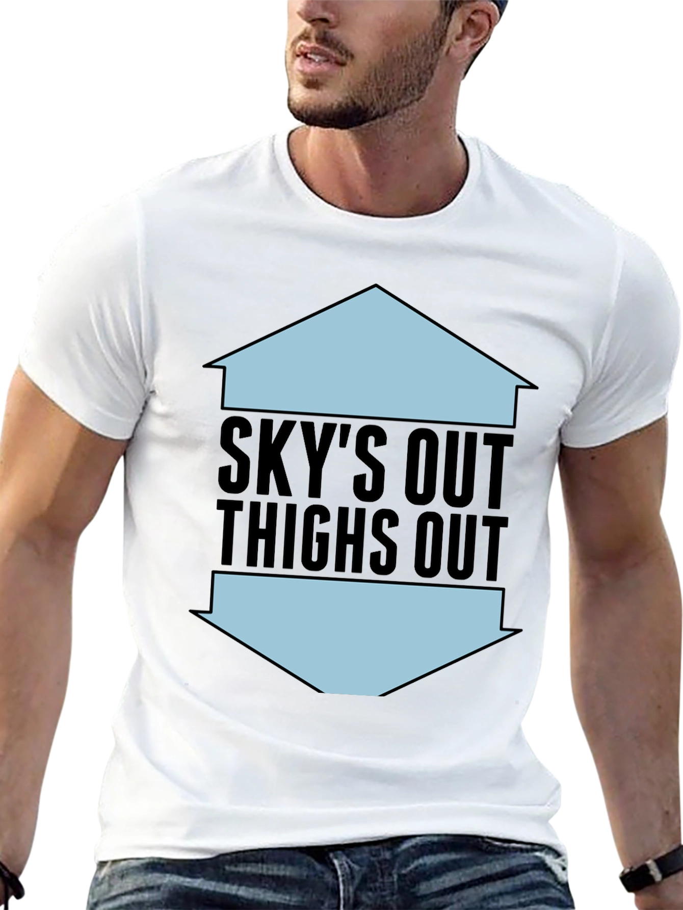 Skys Out Thighs Out Graphic Tee
