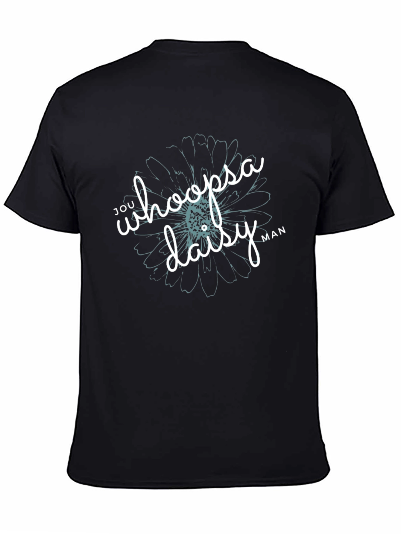 Jou Whoopsa Daisy Man Black T-Shirt