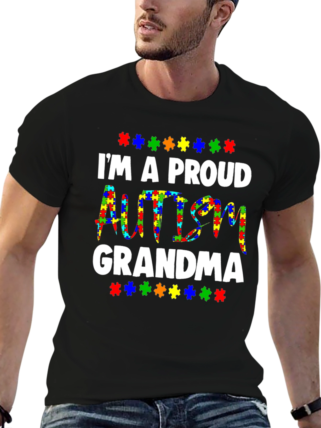 Proud Autism Grandma T-Shirt - Awareness Tee