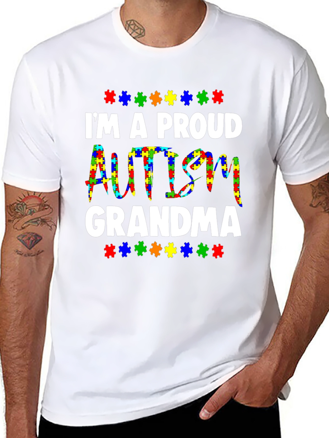 Proud Autism Grandma T-Shirt - Awareness Tee