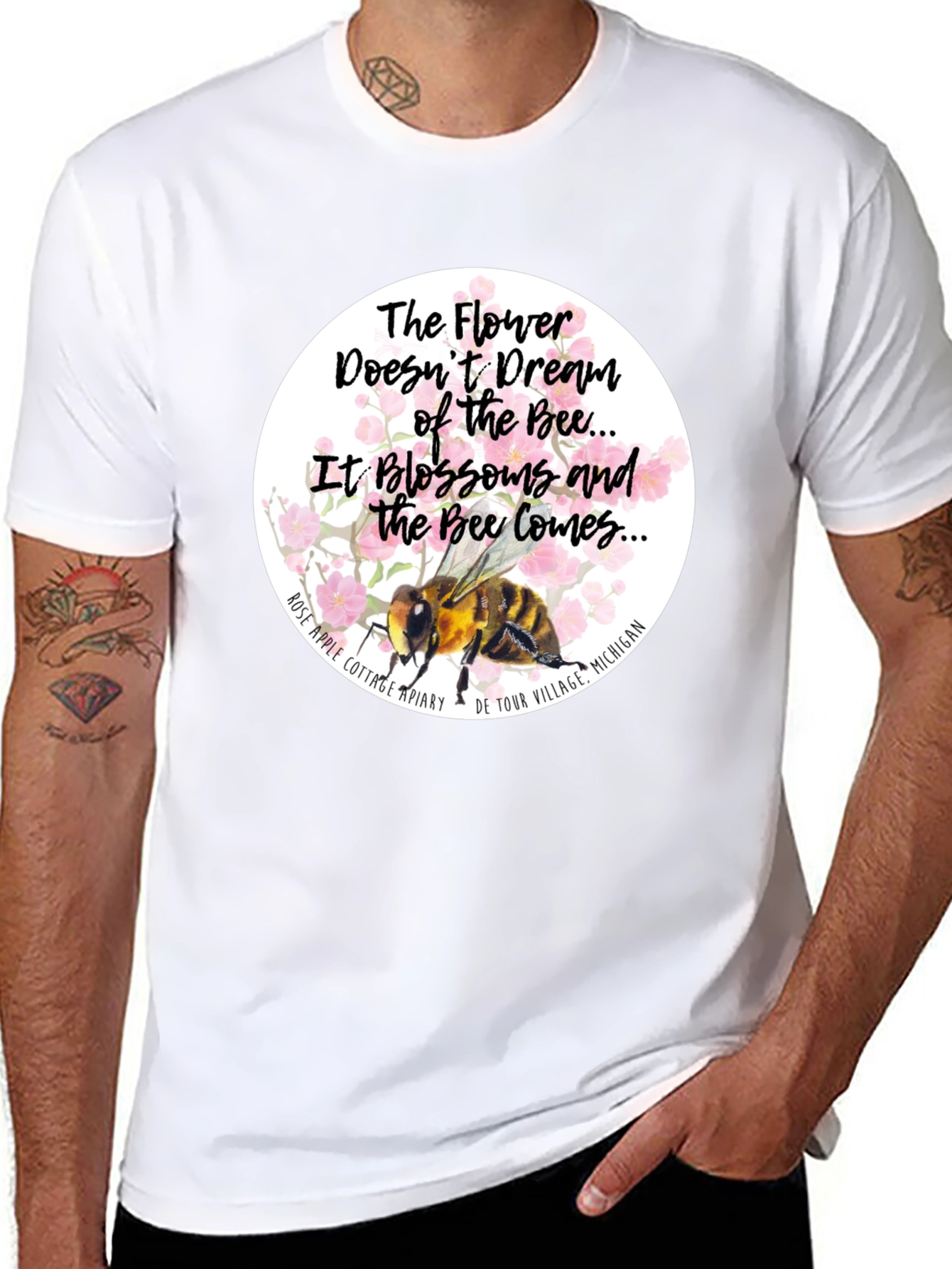 Floral Bee T-Shirt - Flower Dreams