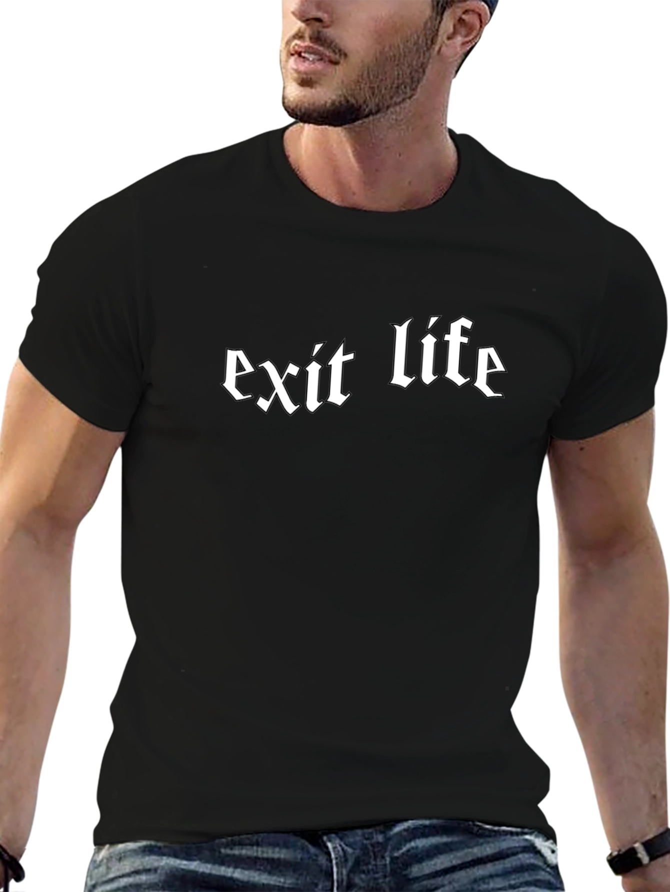 Exit Life Graphic Tee - Edgy Streetwear T-Shirt