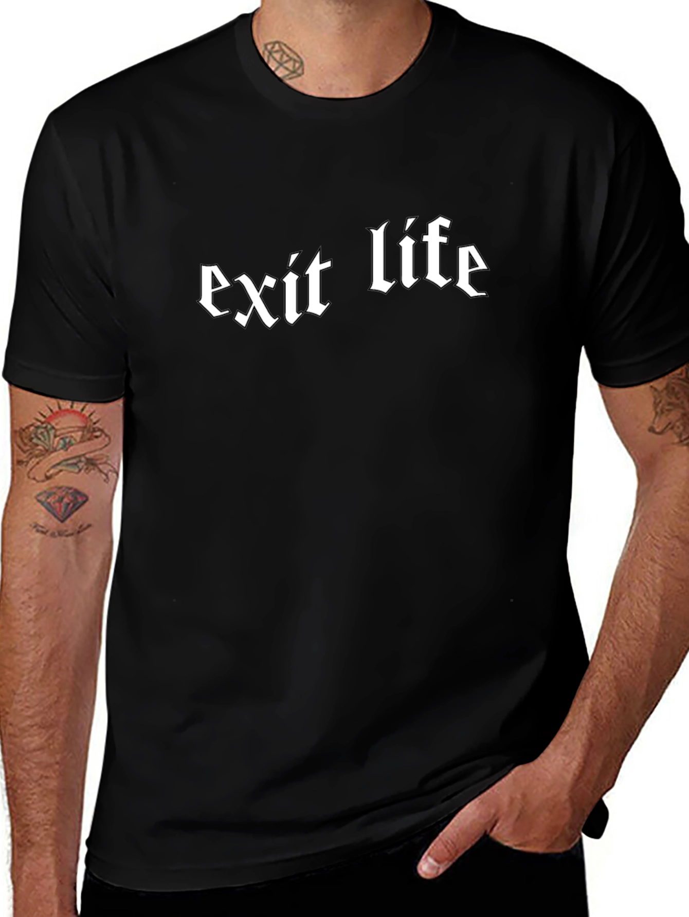 Exit Life Graphic Tee - Edgy Streetwear T-Shirt
