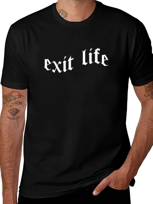 Exit Life Graphic Tee - Edgy Streetwear T-Shirt