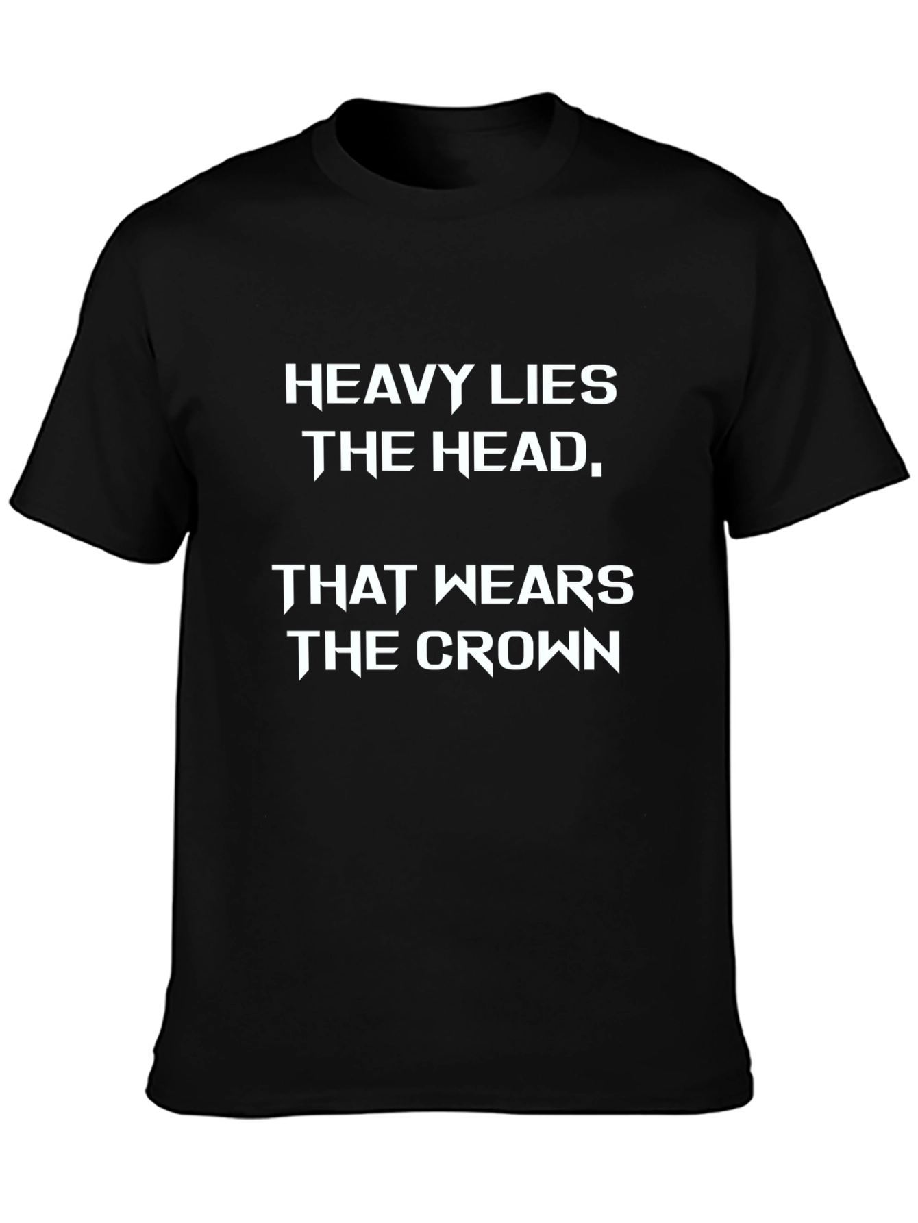 Heavy Lies the Head Graphic Tee - Black