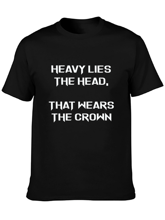 Heavy Lies the Head Graphic Tee - Black