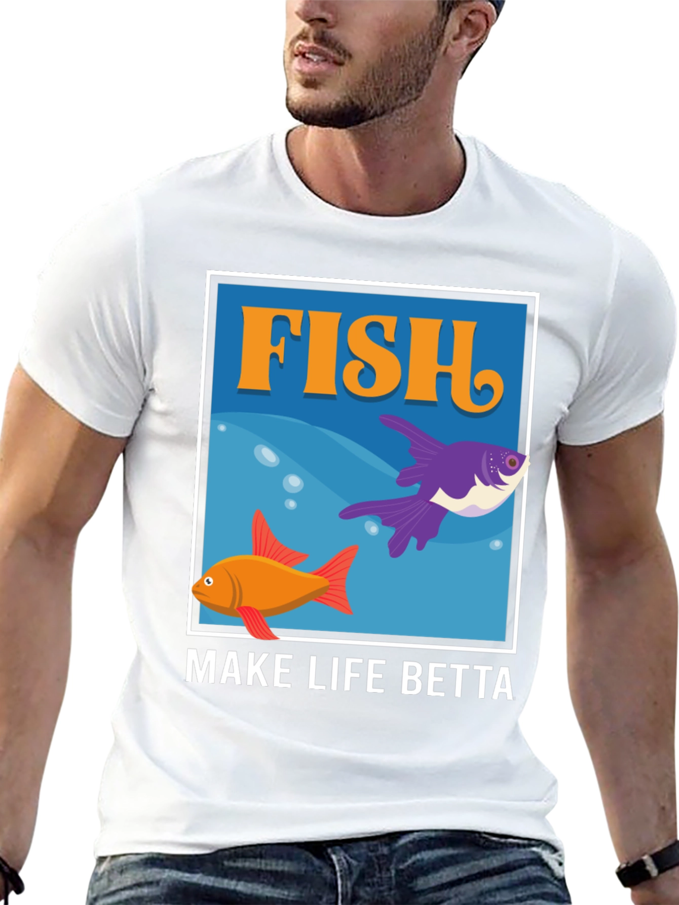 Fish Make Life Betta Graphic T-Shirt
