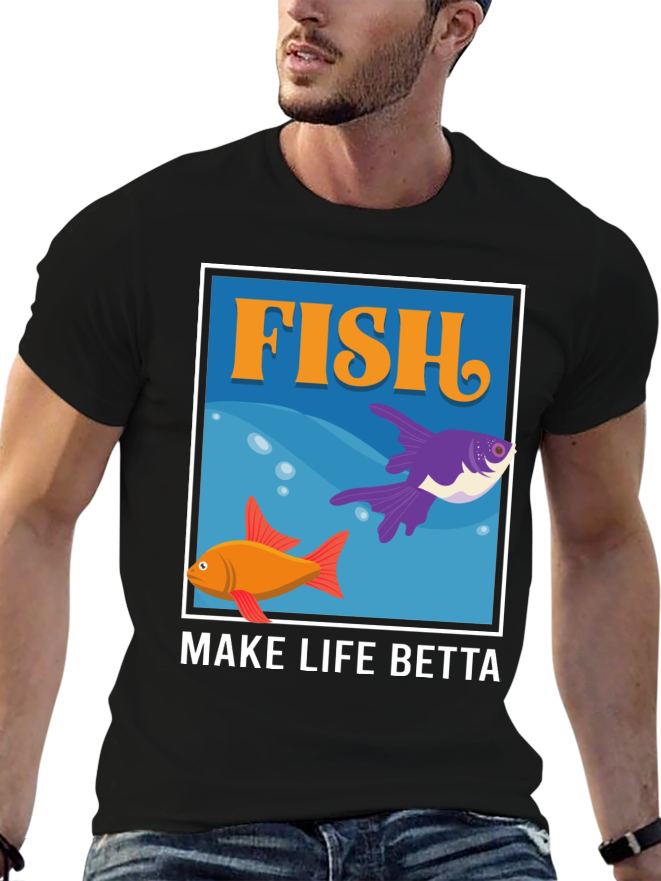 Fish Make Life Betta Graphic T-Shirt