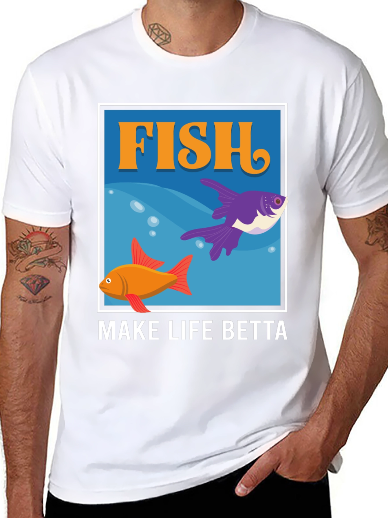 Fish Make Life Betta Graphic T-Shirt