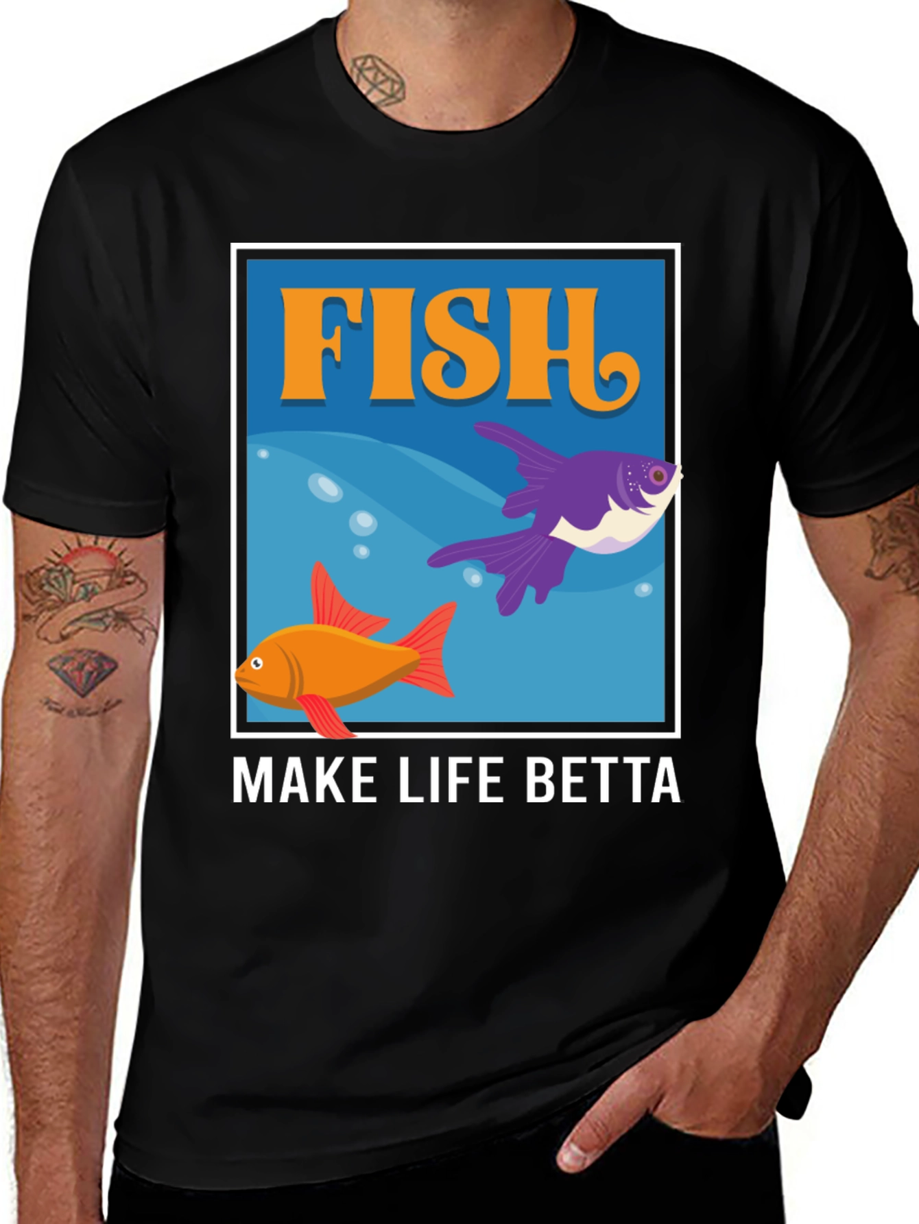 Fish Make Life Betta Graphic T-Shirt