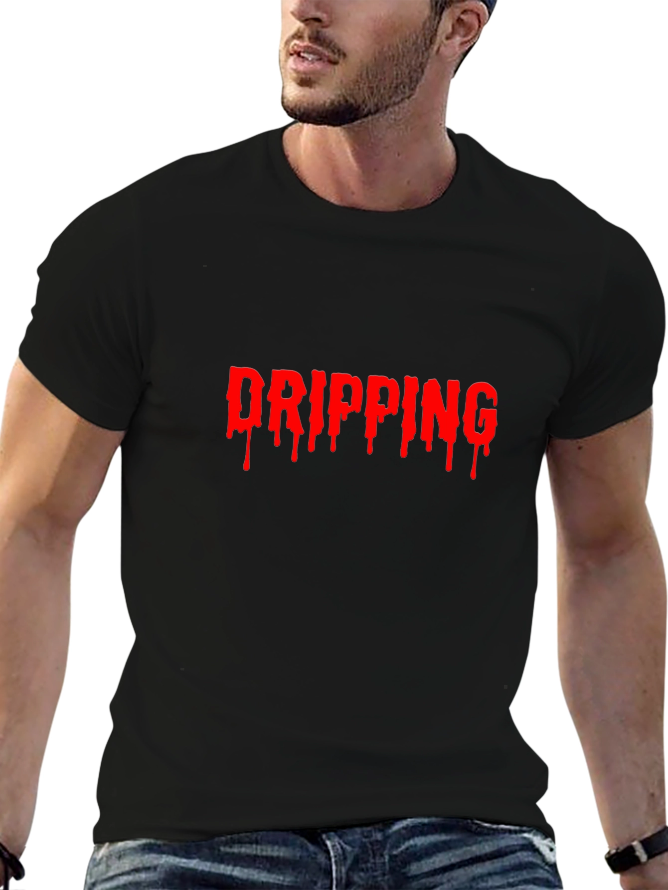 Dripping Graphic T-Shirt - Edgy Style