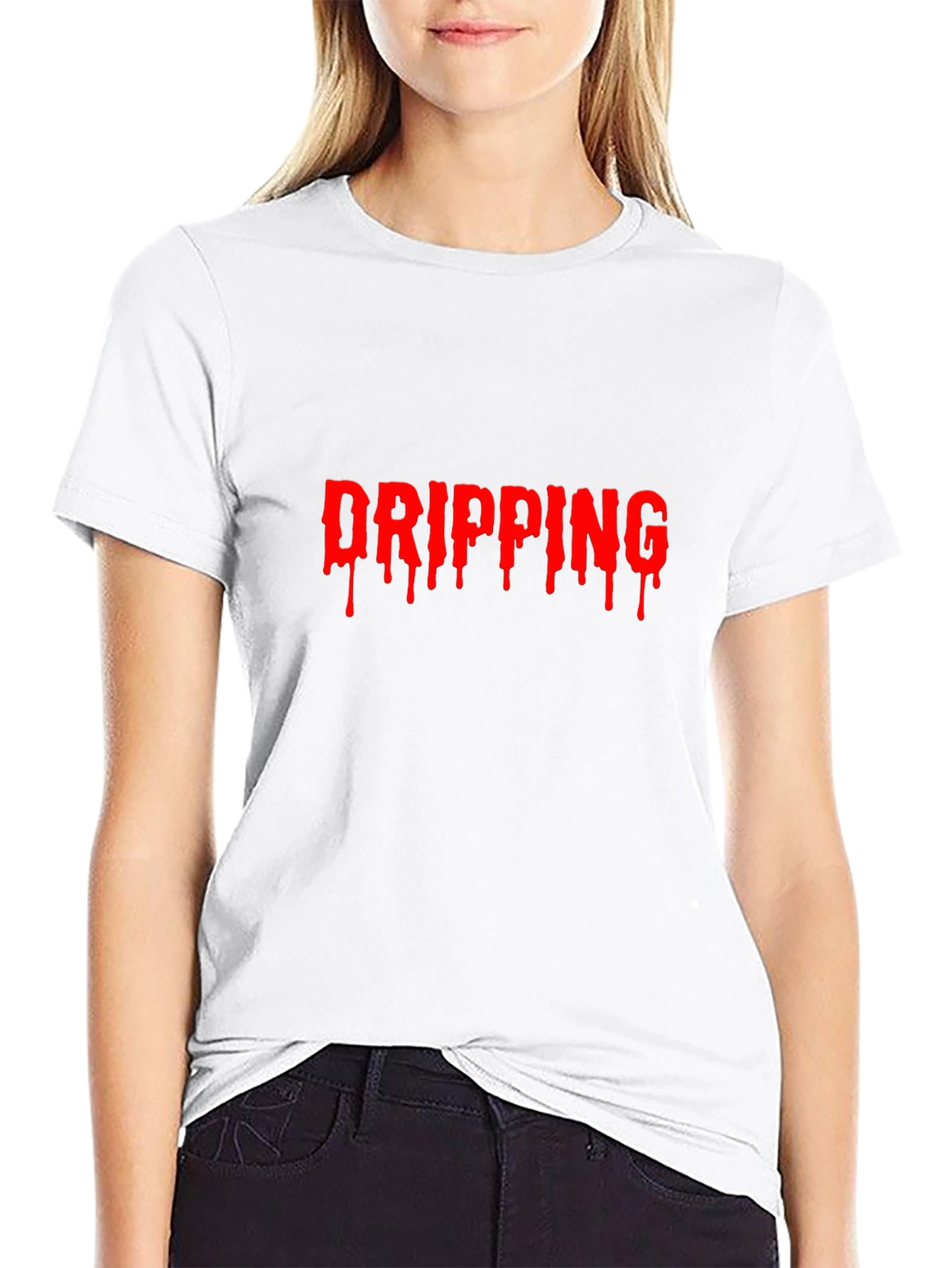 Dripping Graphic T-Shirt - Edgy Style