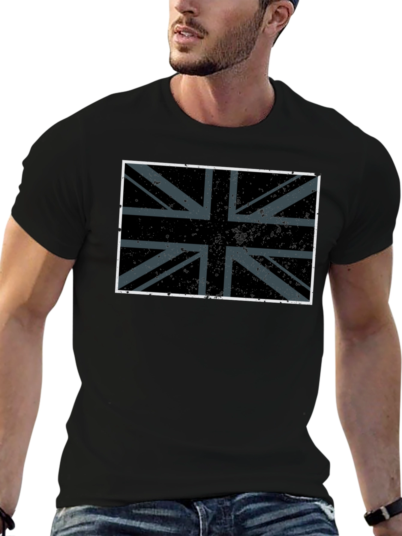 Union Jack Graphic Tee - Black T-Shirt