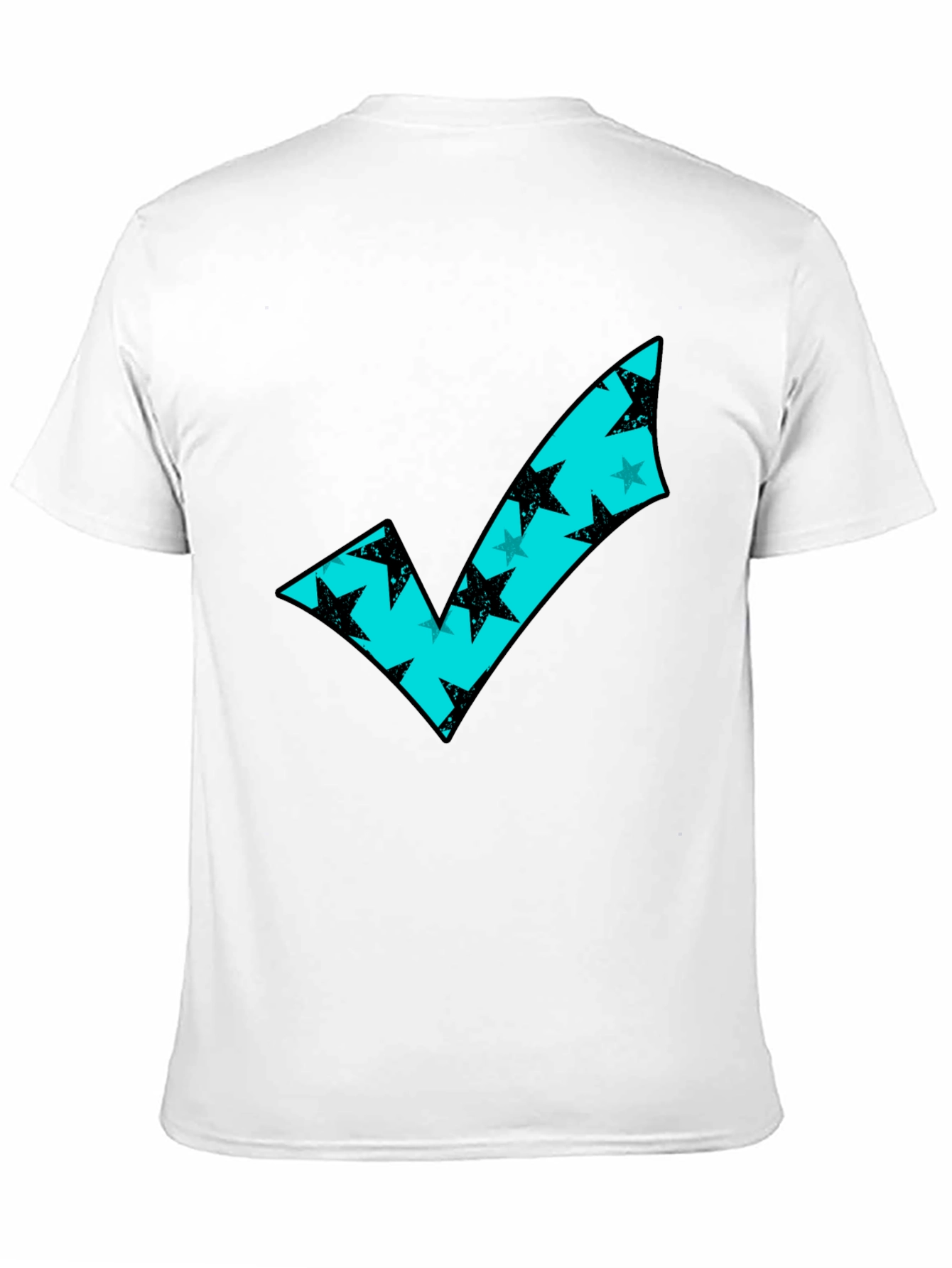 Modern Check Mark Tee - Stylish Graphic T-Shirt