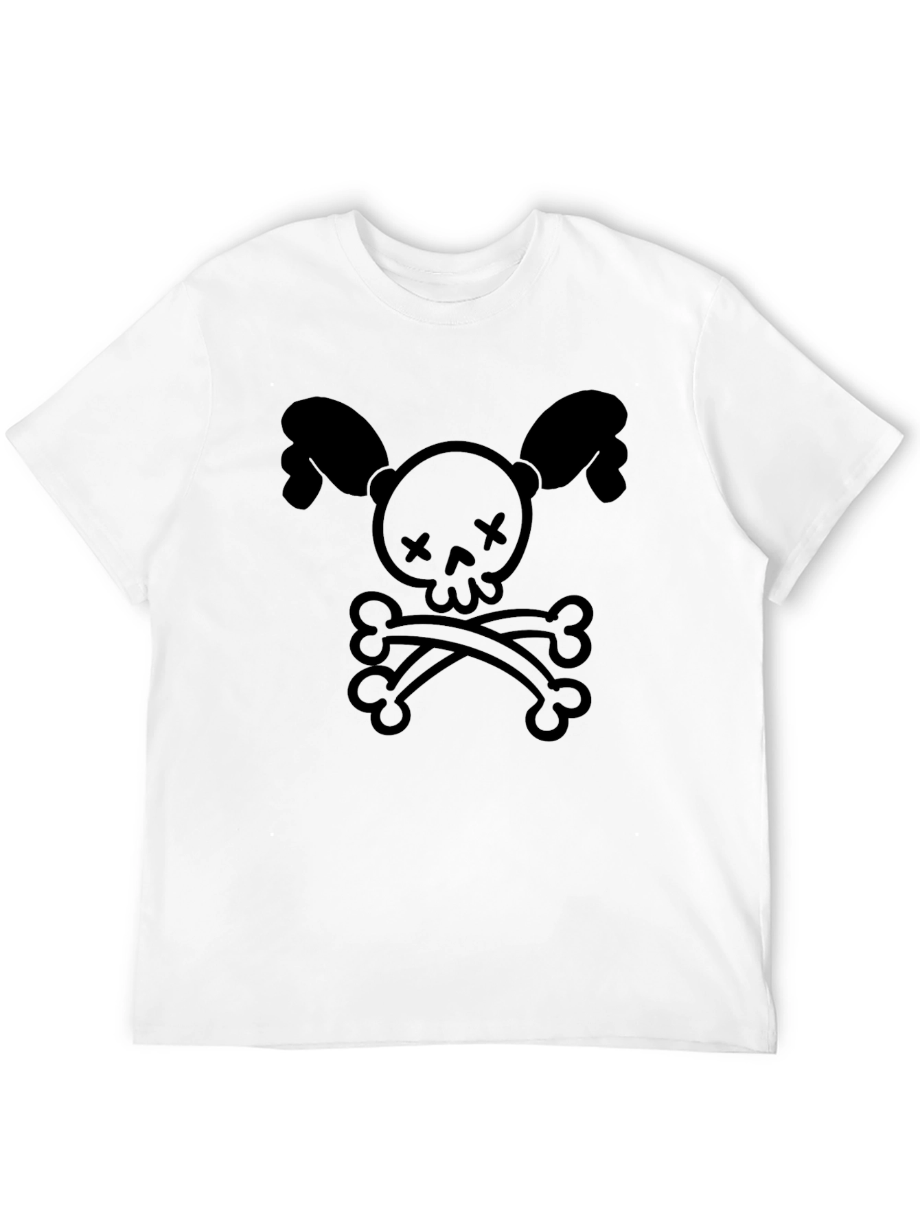 Cute Skull & Crossbones Black T-Shirt