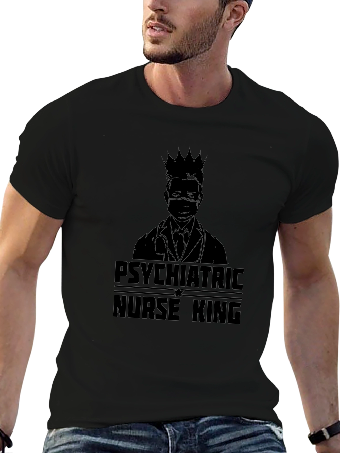 Psychiatric Nurse King T-Shirt