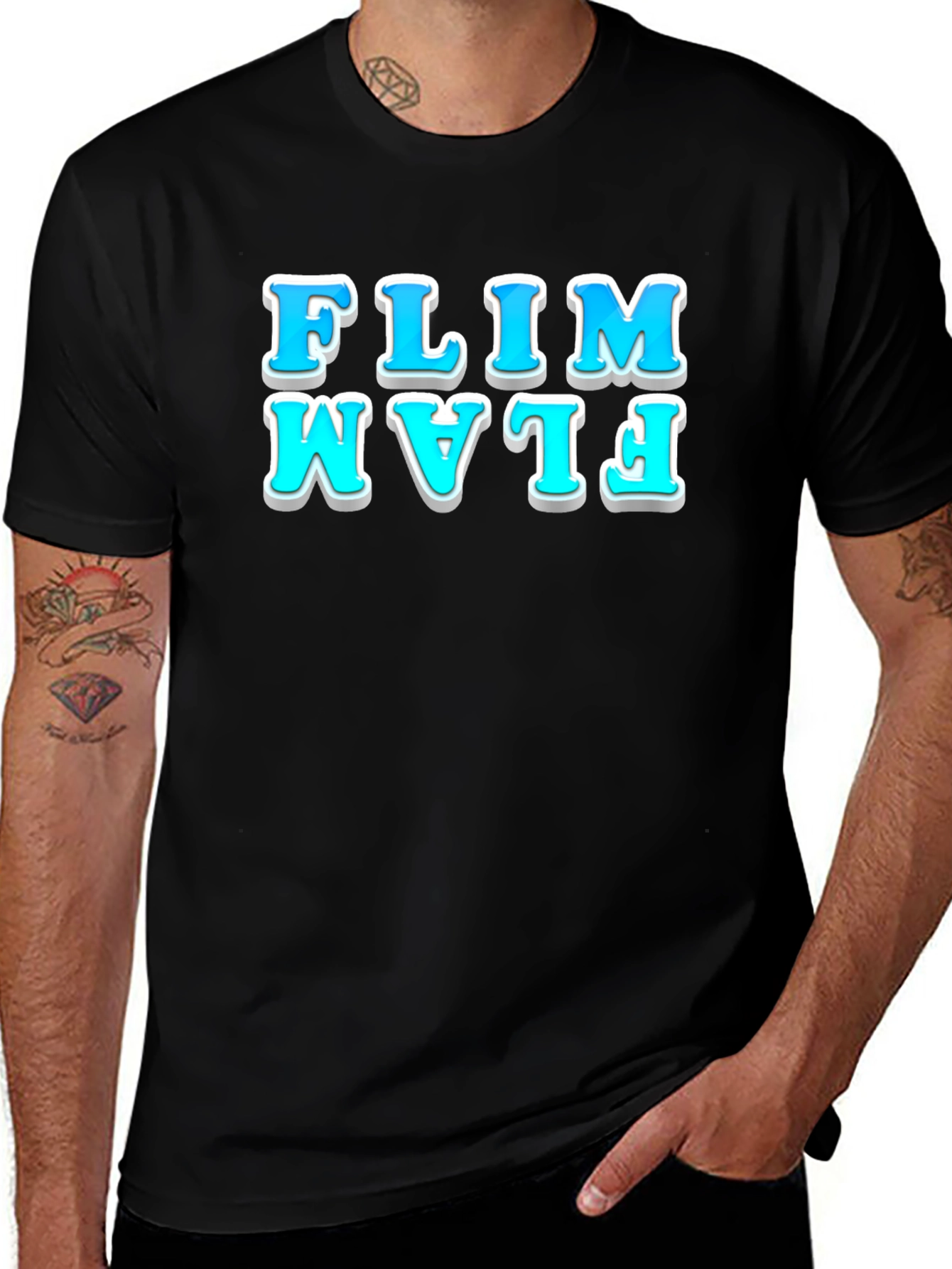 Flim Flam Black Graphic Tee