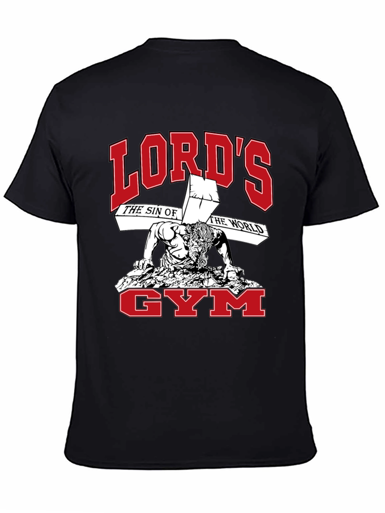 Lords Gym Black Graphic T-Shirt