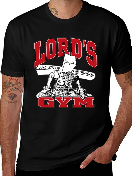 Lords Gym Black Graphic T-Shirt