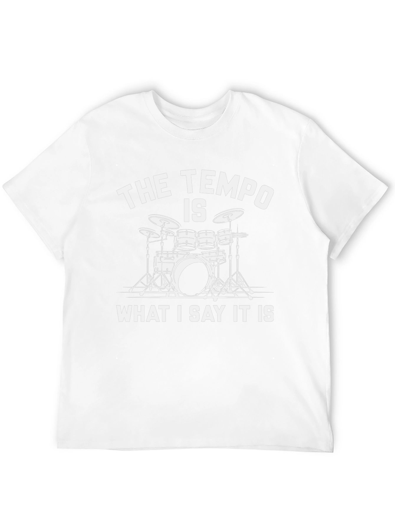 Drummer Tempo T-Shirt - Music Lover Gift