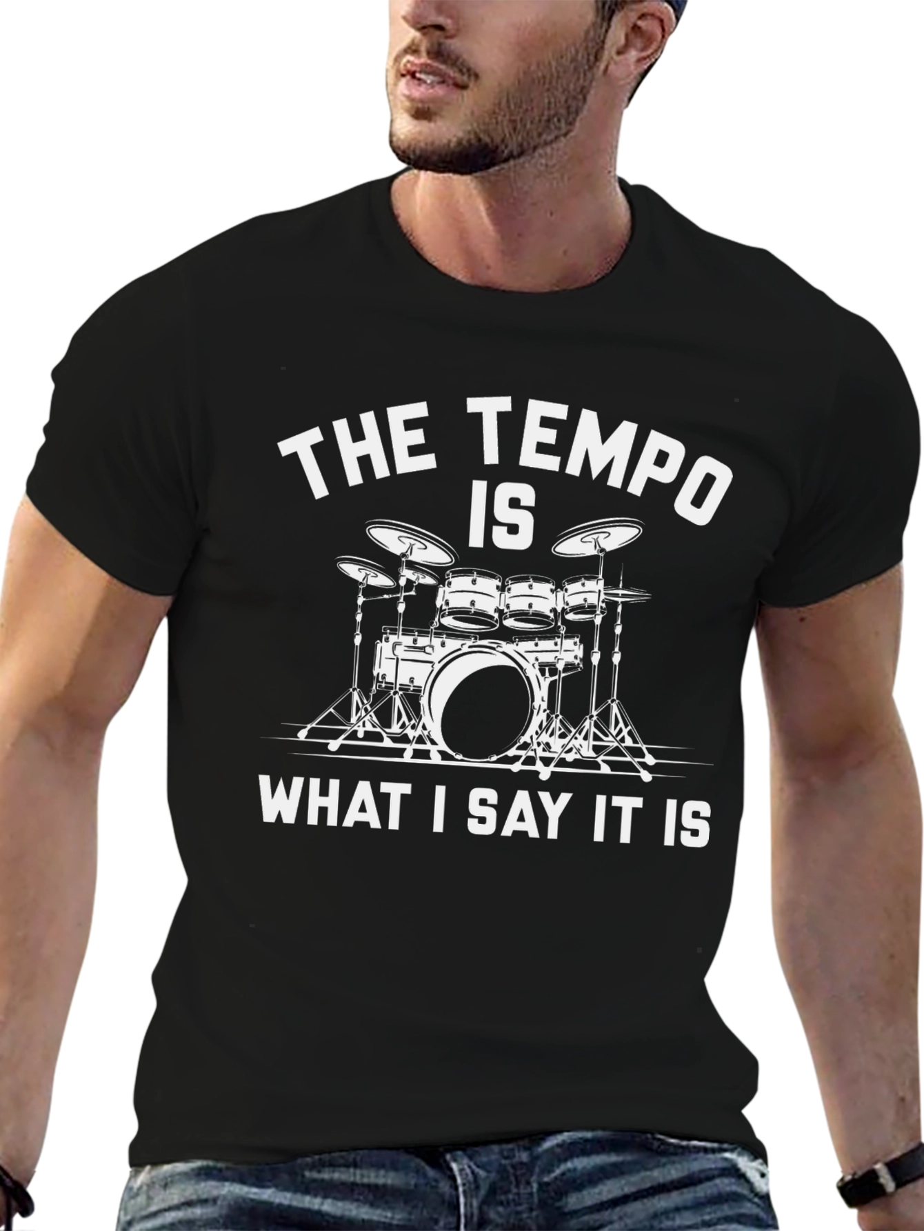 Drummer Tempo T-Shirt - Music Lover Gift