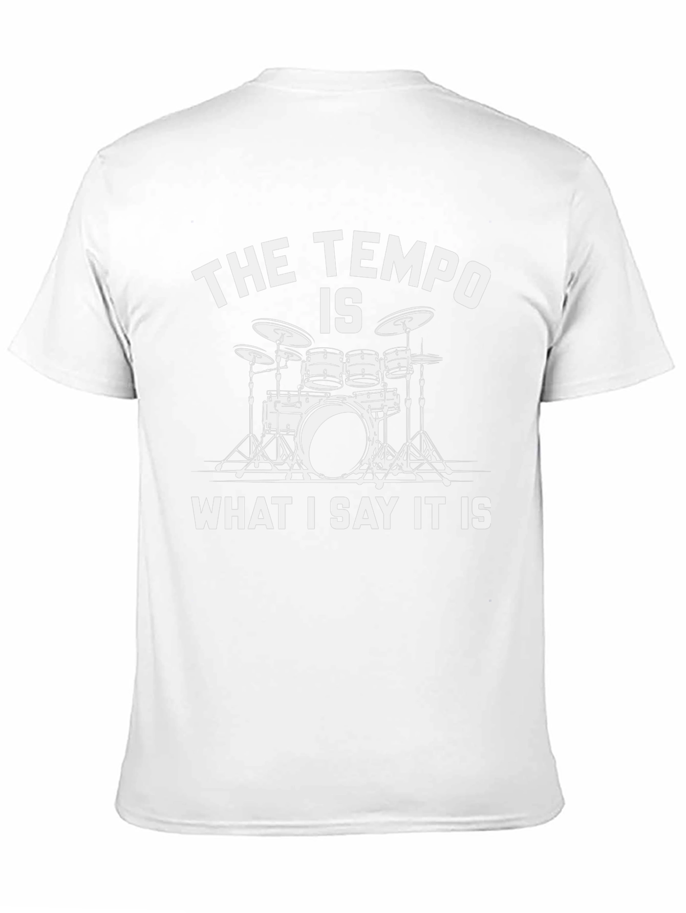 Drummer Tempo T-Shirt - Music Lover Gift