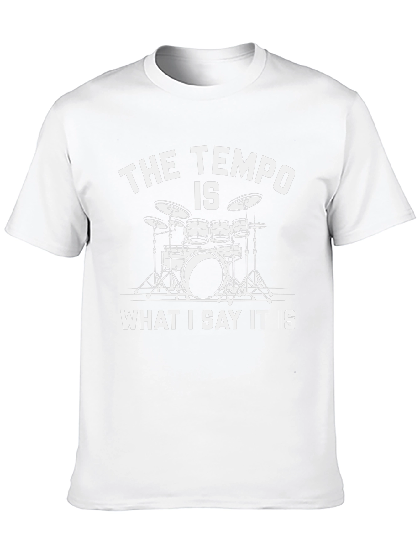 Drummer Tempo T-Shirt - Music Lover Gift