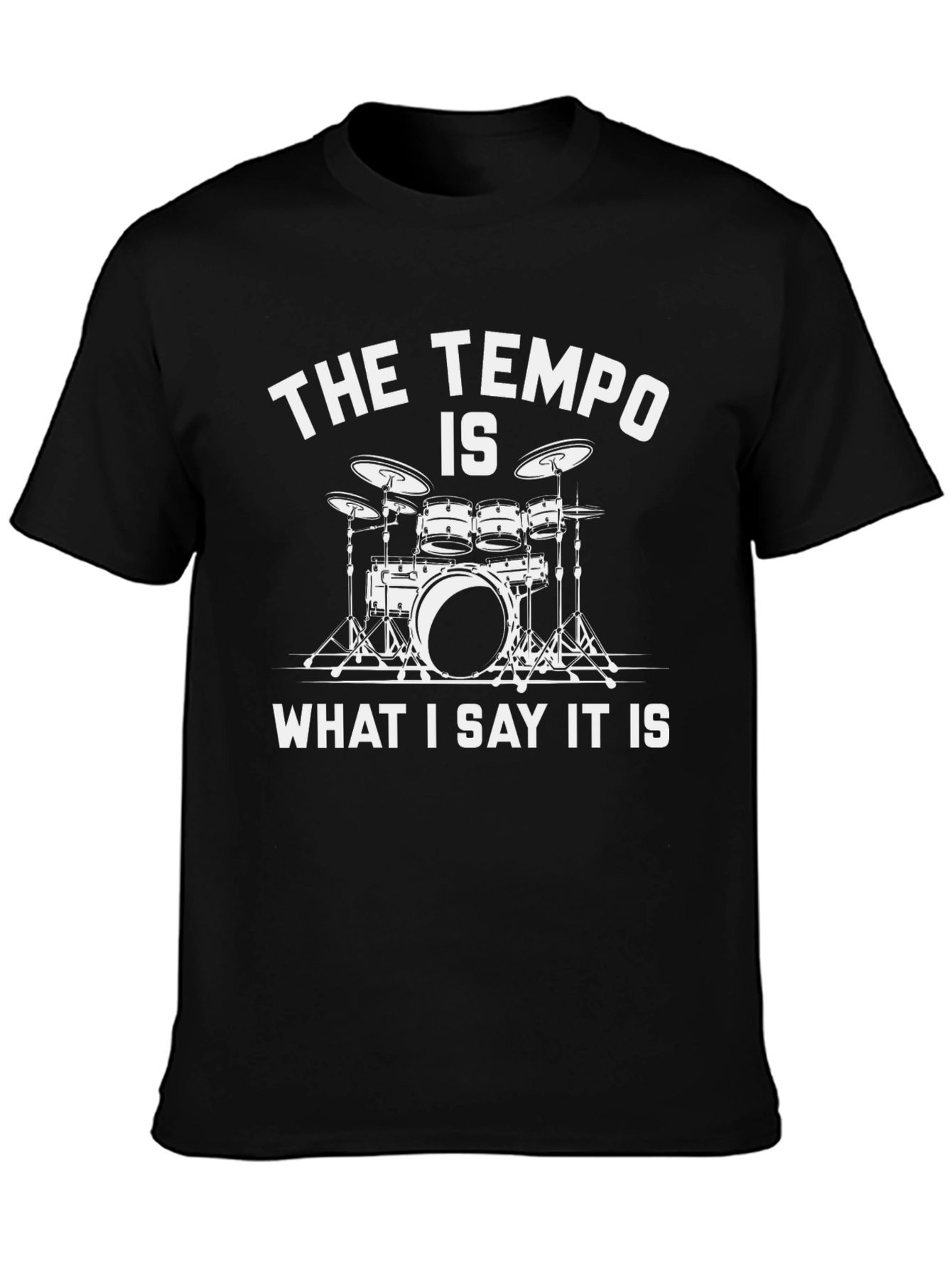 Drummer Tempo T-Shirt - Music Lover Gift