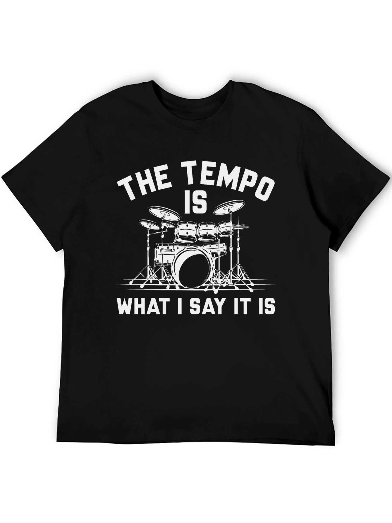 Drummer Tempo T-Shirt - Music Lover Gift