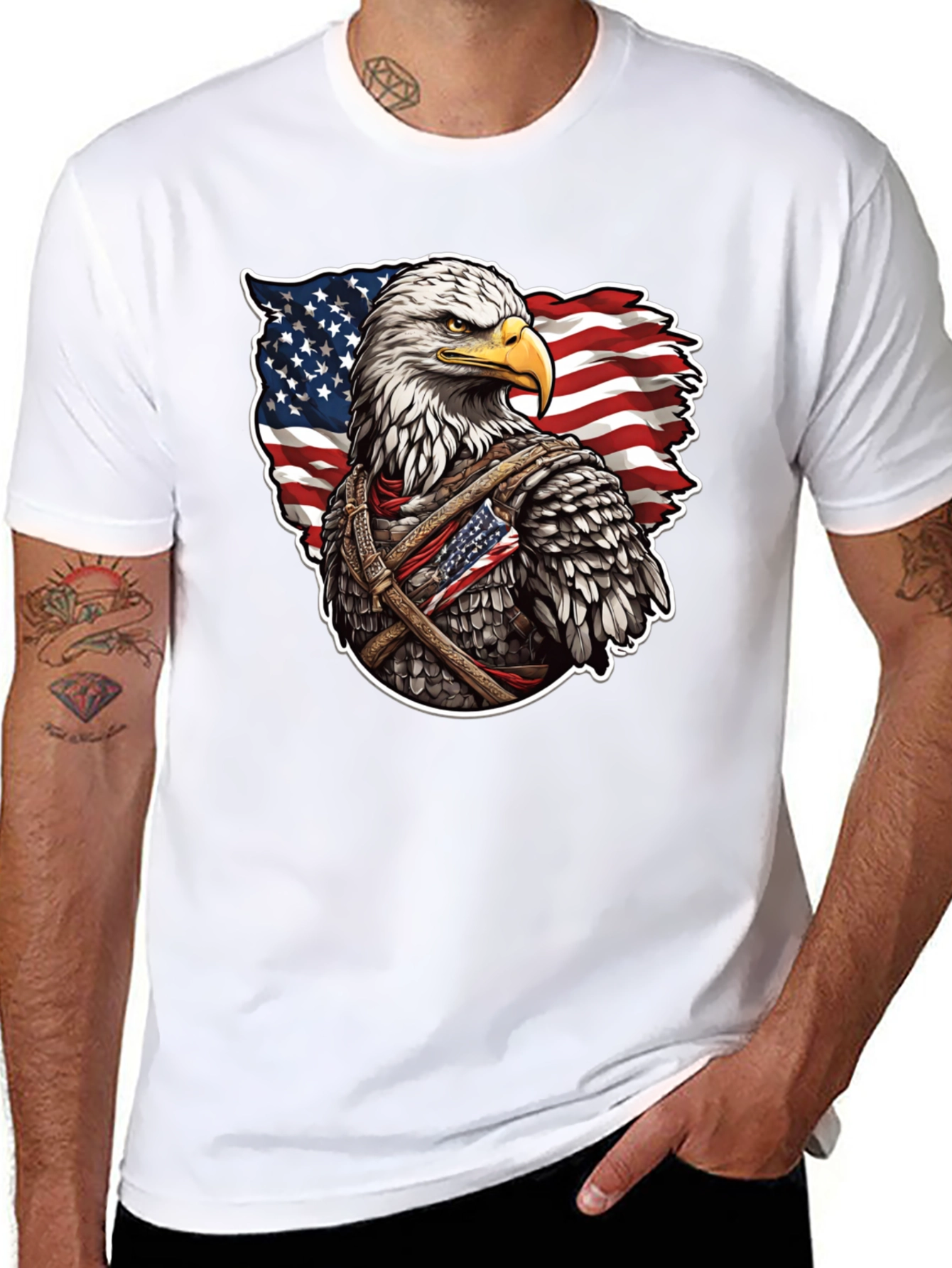 American Eagle Flag Graphic T-Shirt