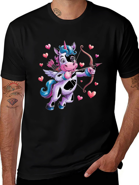 Cupid Unicorn Valentines Day T-Shirt