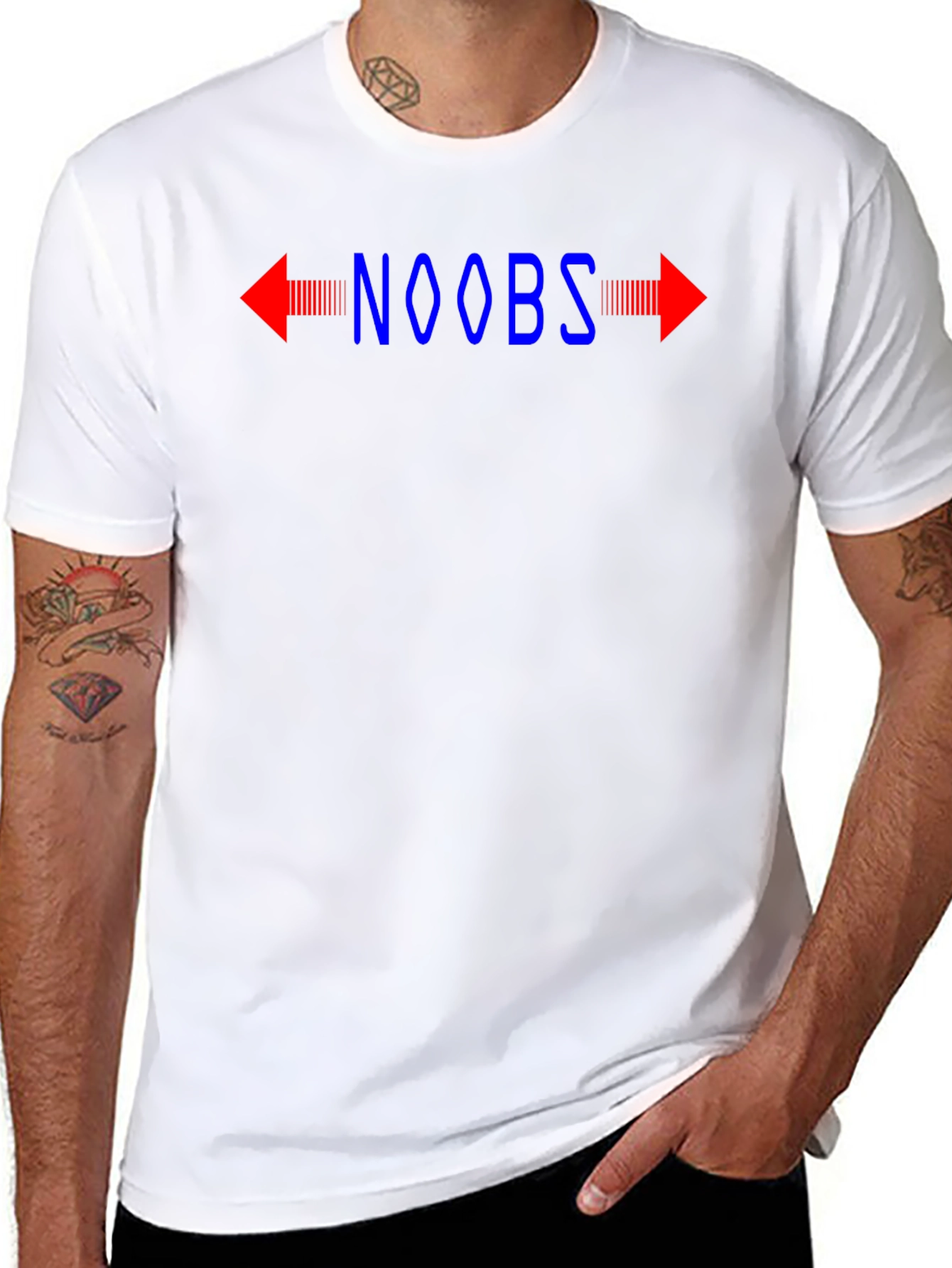 NOOBS Arrow T-Shirt Funny Gamer Shirt
