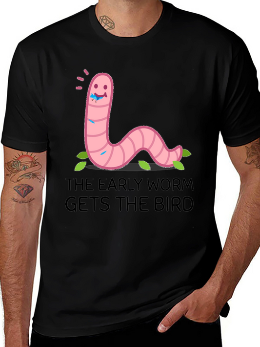 Early Worm T-Shirt: Get the Bird Funny Tee