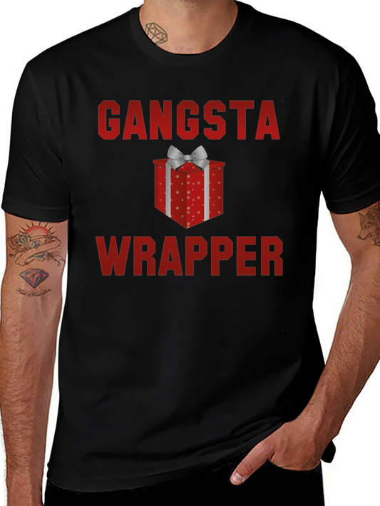 Gangsta Wrapper Funny Holiday T-Shirt
