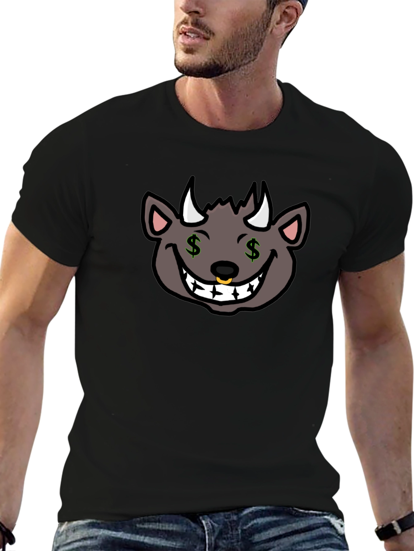 Funny Money Devil Graphic T-Shirt