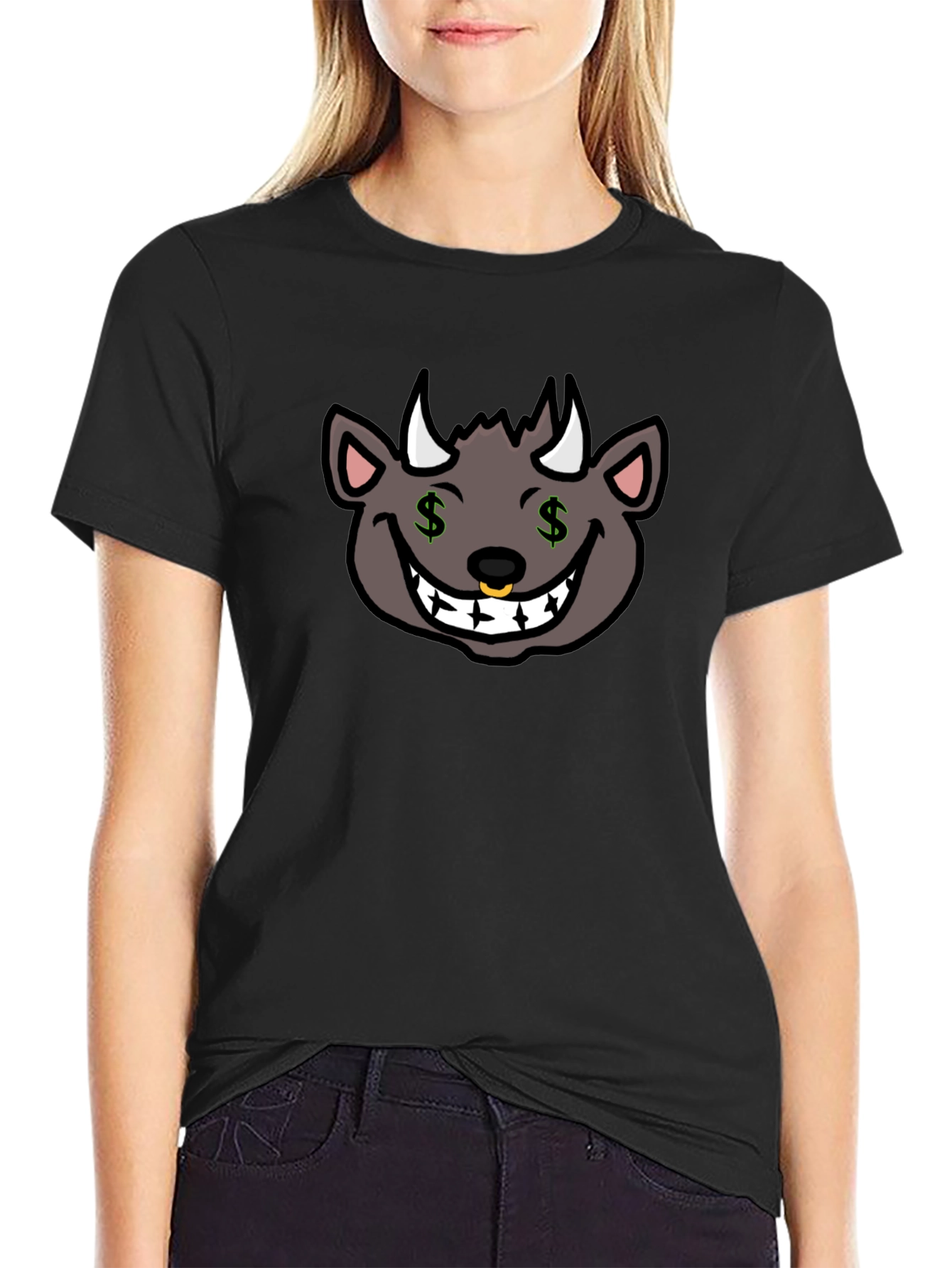 Funny Money Devil Graphic T-Shirt