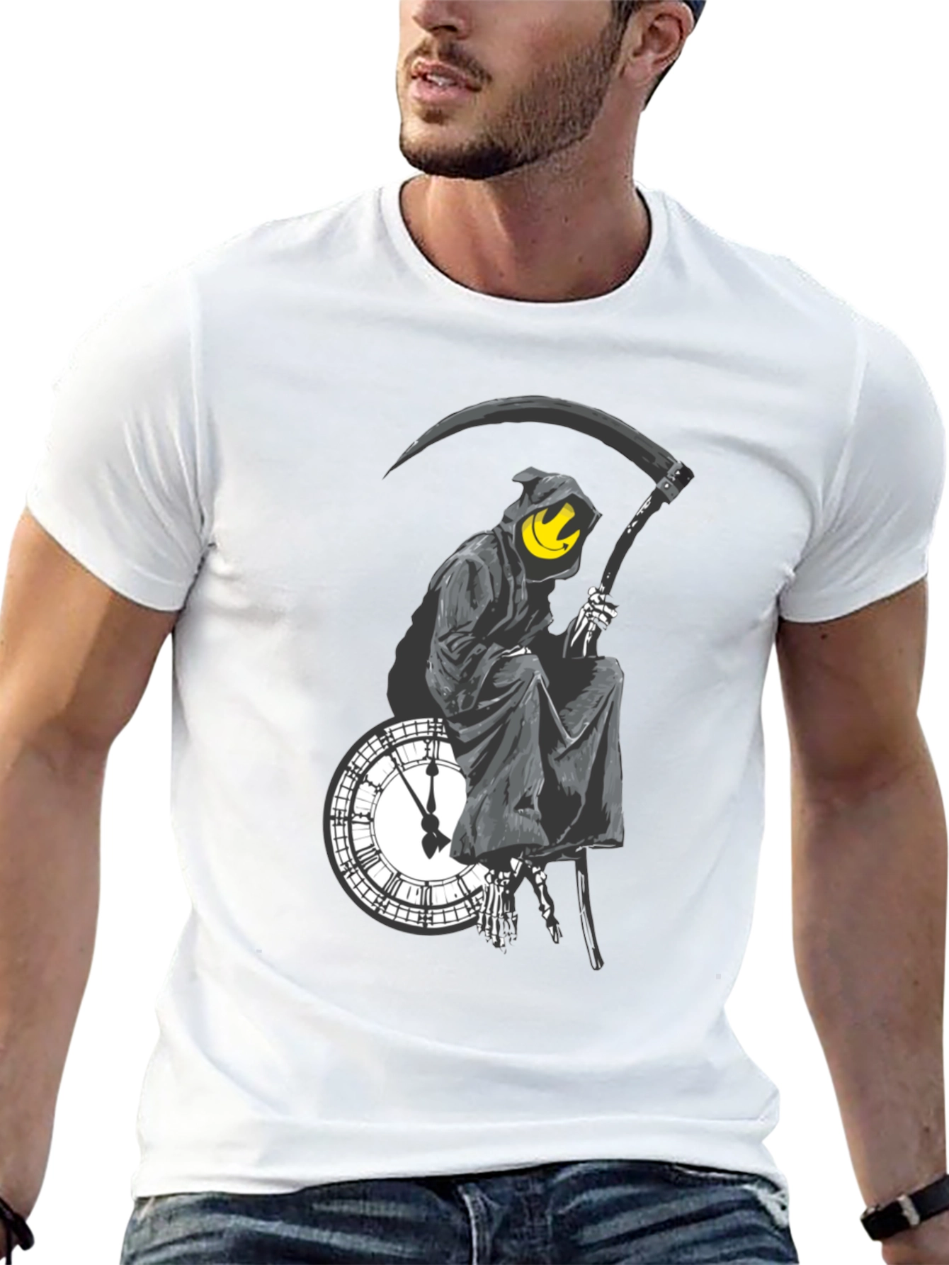 Grim Reaper Clock T-Shirt