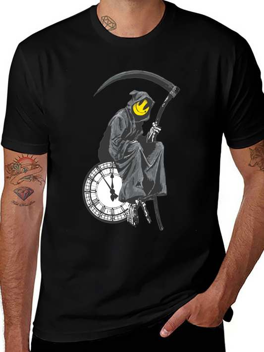 Grim Reaper Clock T-Shirt
